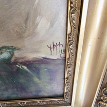 Load image into Gallery viewer, Huile sur panneau signée : Bouquet de roses romantiques Le charme des violettes - Brocante en ligne