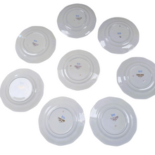 Load image into Gallery viewer, Céranord, Style Bicot sur les mois de l'année, Suite de 8 assiettes à dessert en porcelaine opaque, années 1950