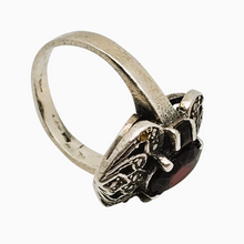 Charger l'image dans la galerie, Bague Art déco en argent 925, grenats et marcassites, années 1920-1930 Le Charme des Violettes - Brocante en ligne