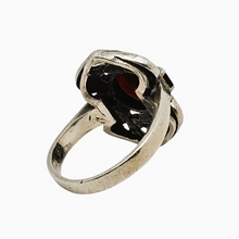 Charger l'image dans la galerie, Bague Art déco en argent 925, grenats et marcassites, années 1920-1930 Le Charme des Violettes - Brocante en ligne