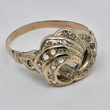 Charger l'image dans la galerie, Bague en or 14 carats sertie de 21 diamants taille rose, vers 1880–1910 Le Charme des Violettes - Brocante en ligne