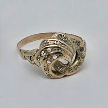 Charger l'image dans la galerie, Bague en or 14 carats sertie de 21 diamants taille rose, vers 1880–1910 Le Charme des Violettes - Brocante en ligne