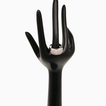 Charger l'image dans la galerie, Bague vintage en argent 925 sertie de zircons