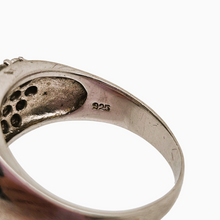 Charger l'image dans la galerie, Bague vintage en argent 925 sertie de zircons