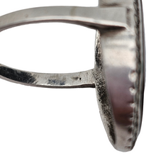 Afbeelding in Gallery-weergave laden, Oude Art Deco zilveren ring bezet met zwarte onyx en marcasieten