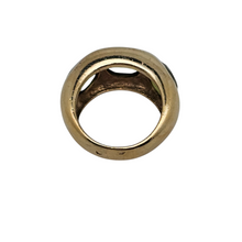 Afbeelding in Gallery-weergave laden, Bague vintage en vermeil sertie de 3 péridots, années 1980