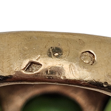 Afbeelding in Gallery-weergave laden, Bague vintage en vermeil sertie de 3 péridots, années 1980