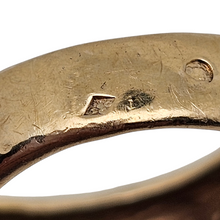 Afbeelding in Gallery-weergave laden, Bague vintage en vermeil sertie de 3 péridots, années 1980