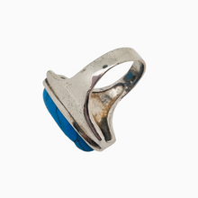 Afbeelding in Gallery-weergave laden, Vintage 925 zilveren ring gezet met een grote turciet