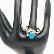 Afbeelding in Gallery-weergave laden, Oude ring van 925 zilver bezet met een turkoois