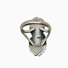 Afbeelding in Gallery-weergave laden, Oude Indiaanse ring in 925 zilver bezet met 2 turkoois