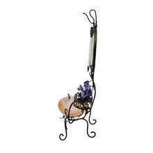 Load image into Gallery viewer, Baguier porte-montre Napoléon III en laiton doré, miroir biseauté et nacre, XIXe siècle Le Charme des Violettes - Brocante en ligne