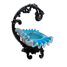 Load image into Gallery viewer, Baguier porte-montre Napoléon III en opaline turquoise émaillée et régule, vers 1870-1890 Le Charme des Violettes - Brocante en ligne