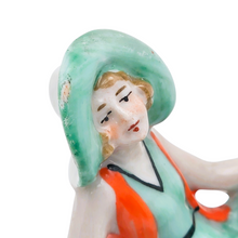 Load image into Gallery viewer, Baigneuse Art déco en porcelaine – Double saleron coquillage – Allemagne, années 1920-1930 Le Charme des Violettes - Brocante en ligne