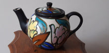 Charger l'image dans la galerie, Bergen. Théière Art déco en céramique d'époque. Le charme des violettes - Brocante en ligne