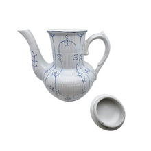 Load image into Gallery viewer, Boch La Louvière Belgique, service à café pour 6 personnes au décor Copenhague, entre 1920 et 1950