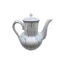 Load image into Gallery viewer, Boch La Louvière Belgique, service à café pour 6 personnes au décor Copenhague, entre 1920 et 1950