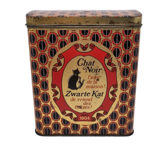 Charger l'image dans la galerie, Chat Noir, boîte à café publicitaire en métal, années 1950-1960