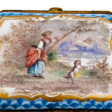 Charger l'image dans la galerie, Boîte précieuse en porcelaine peinte, fin XVIIIᵉ - début XIXᵉ siècle Le Charme des Violettes - Brocante en ligne
