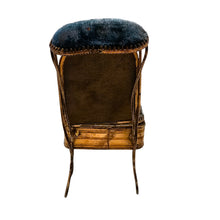 Load image into Gallery viewer, Boîte à bijoux porte-montre en forme de chaise – miroir biseauté et velours bleu, fin XIXe Le Charme des Violettes - Brocante en ligne