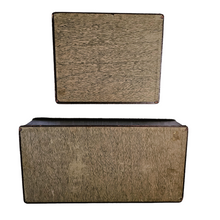 Load image into Gallery viewer, Duo of leather-style embossed cardboard boxes. 1920s-1930s