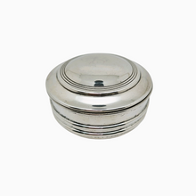 Load image into Gallery viewer, Vintage round candy dish in silver metal
