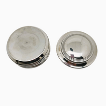 Load image into Gallery viewer, Vintage round candy dish in silver metal