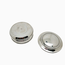 Load image into Gallery viewer, Vintage round candy dish in silver metal