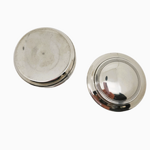 Load image into Gallery viewer, Vintage round candy dish in silver metal