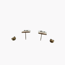 Afbeelding in Gallery-weergave laden, Boucles d'oreilles en argent 925, design moderniste scandinave, années 1970