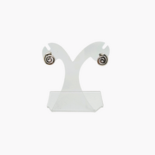 Afbeelding in Gallery-weergave laden, Boucles d'oreilles en argent 925, design moderniste scandinave, années 1970