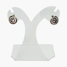 Afbeelding in Gallery-weergave laden, Boucles d'oreilles en argent 925, design moderniste scandinave, années 1970
