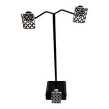 Load image into Gallery viewer, Boucles d'oreilles et pendentif vintage en argent 925, design scandinave, années 1970