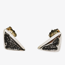 Afbeelding in Gallery-weergave laden, Boucles d'oreilles en argent 925, design scandinave, années 1970