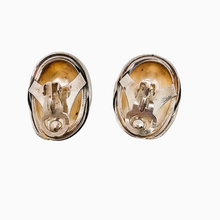 Charger l'image dans la galerie, Boucles d'oreilles clips vintage ovales en argent 925 poinçon polonais