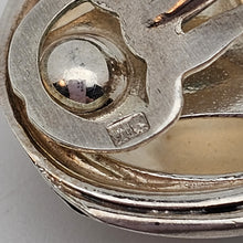 Charger l'image dans la galerie, Boucles d'oreilles clips vintage ovales en argent 925 poinçon polonais