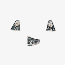 Afbeelding in Gallery-weergave laden, Boucles d'oreilles et pendentif vintage en argent 925, design scandinave, années 1970