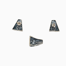 Afbeelding in Gallery-weergave laden, Boucles d'oreilles et pendentif vintage en argent 925, design scandinave, années 1970