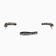 Afbeelding in Gallery-weergave laden, Boucles d'oreilles et pendentif vintage en argent 925, design scandinave, années 1970