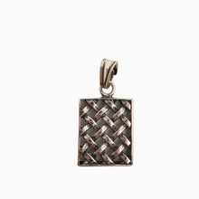 Load image into Gallery viewer, Boucles d'oreilles et pendentif vintage en argent 925, design scandinave, années 1970