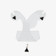 Afbeelding in Gallery-weergave laden, Boucles d'oreilles et pendentif vintage en argent 925 et onyx noir, design scandinave, années 1970