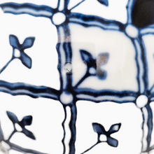 Load image into Gallery viewer, Blue and white Chinese porcelain carpet ball, 20th century