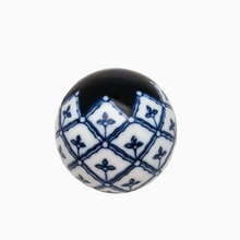 Load image into Gallery viewer, Blue and white Chinese porcelain carpet ball, 20th century