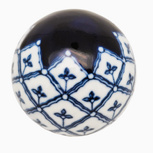 Load image into Gallery viewer, Blue and white Chinese porcelain carpet ball, 20th century