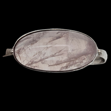 Afbeelding in Gallery-weergave laden, Turku Finland 1965. Modernistische armband in sterling zilver en rozenkwarts zilver 813H