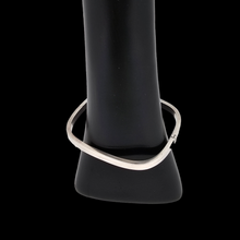 Load image into Gallery viewer, Modernist bangle bracelet in 925 silver with Polish hallmark