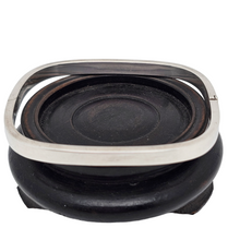 Load image into Gallery viewer, Modernist bangle bracelet in 925 silver with Polish hallmark