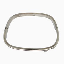 Load image into Gallery viewer, Modernist bangle bracelet in 925 silver with Polish hallmark