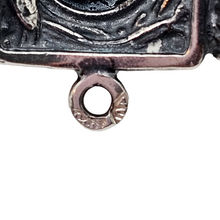 Afbeelding in Gallery-weergave laden, Vintage Scandinavische armband in 925 zilver en Baltisch oranje barnsteen