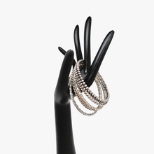 Afbeelding in Gallery-weergave laden, Bracelet semainier vintage en métal argenté, années 1970